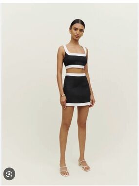 Reformation Linen Skirt Set